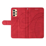 For Samsung Galaxy A13 4G / 5G Wallet Phone Cover PU Leather Imprinted Line Case with Stand