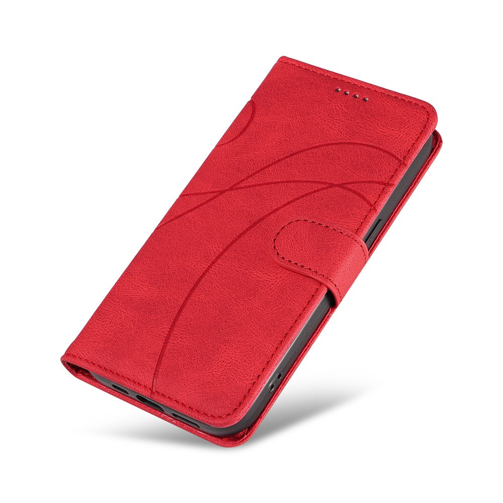 For Samsung Galaxy A13 4G / 5G Wallet Phone Cover PU Leather Imprinted Line Case with Stand