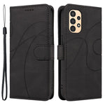 For Samsung Galaxy A13 4G / 5G Wallet Phone Cover PU Leather Imprinted Line Case with Stand
