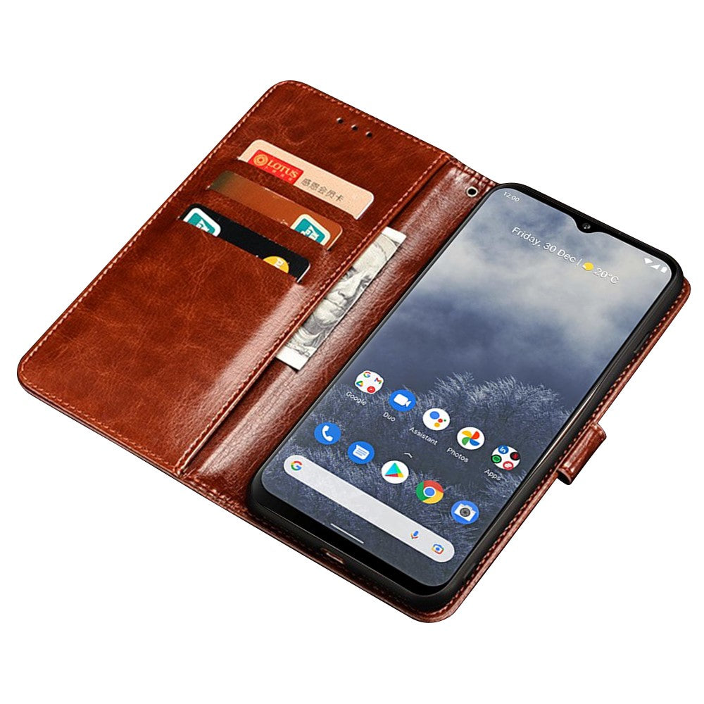 IDEWEI Pung Telefoncover til Asus Zenfone 10 5G Crazy Horse Tekstur Anti-fald Læder Flip Cover