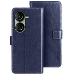 IDEWEI Pung Telefoncover til Asus Zenfone 10 5G Crazy Horse Tekstur Anti-fald Læder Flip Cover