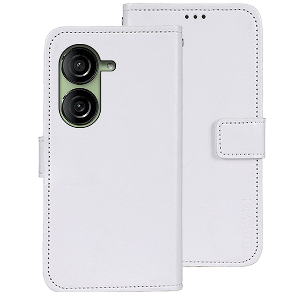 IDEWEI Pung Telefoncover til Asus Zenfone 10 5G Crazy Horse Tekstur Anti-fald Læder Flip Cover