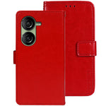 IDEWEI Pung Telefoncover til Asus Zenfone 10 5G Crazy Horse Tekstur Anti-fald Læder Flip Cover