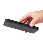For Xiaomi Redmi 12 4G Card Holder Phone Leather Case Carbon Fiber Texture Stand Cover