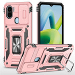 Armor Series For Xiaomi Poco C50 4G / Redmi A1+ 4G / A2+ 4G Slide Lens Lid Kickstand Cover PC+TPU Phone Case