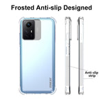 ENKAY HAT PRINCE til Xiaomi Redmi Note 12S 4G, gennemsigtigt TPU-mobilskal med skærmfilm i høj aluminium-siliciumglas