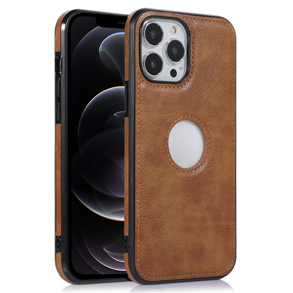 Shockproof Case for iPhone 12 Pro Max 6.7 inch Logo View Phone Case Soft TPU+PU Phone Cover
