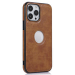 Shockproof Case for iPhone 12 Pro Max 6.7 inch Logo View Phone Case Soft TPU+PU Phone Cover
