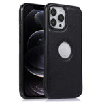 Shockproof Case for iPhone 12 Pro Max 6.7 inch Logo View Phone Case Soft TPU+PU Phone Cover