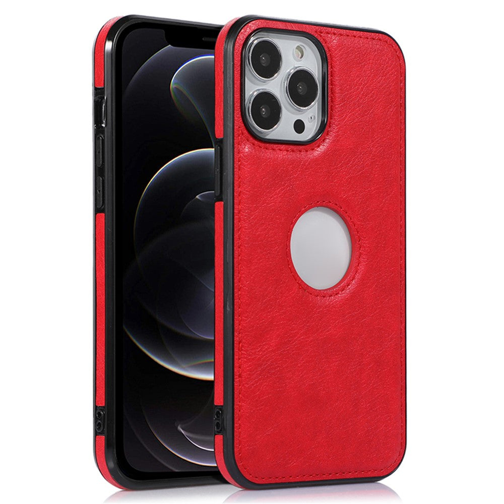 Shockproof Case for iPhone 12 Pro Max 6.7 inch Logo View Phone Case Soft TPU+PU Phone Cover
