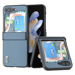 ABEEL Shockproof Case for Samsung Galaxy Z Flip5 5G Anti-Drop Slim Textured PU+PC Phone Cover