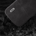 ABEEL Phone Case for iPhone 15 Pro Max, PU Leather Coated PC + TPU Cowhide Texture Cover