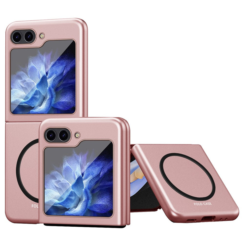 Til Samsung Galaxy Z Flip5 5G Magnetisk Etui Hudvenlig Gummibelagt PC Telefoncover
