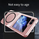 Til Samsung Galaxy Z Flip5 5G Magnetisk Etui Hudvenlig Gummibelagt PC Telefoncover