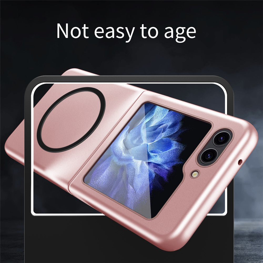 Til Samsung Galaxy Z Flip5 5G Magnetisk Etui Hudvenlig Gummibelagt PC Telefoncover