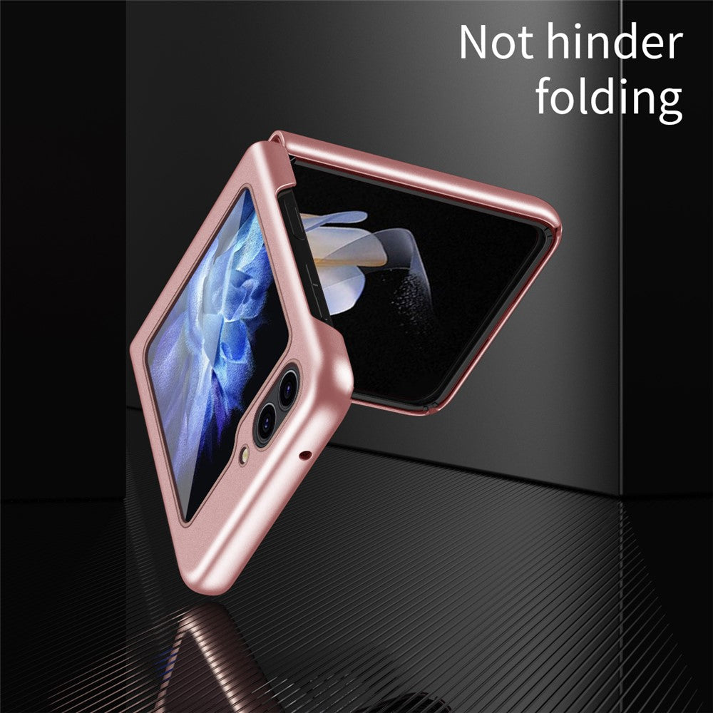 Til Samsung Galaxy Z Flip5 5G Magnetisk Etui Hudvenlig Gummibelagt PC Telefoncover