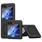 Til Samsung Galaxy Z Flip5 5G Magnetisk Etui Hudvenlig Gummibelagt PC Telefoncover