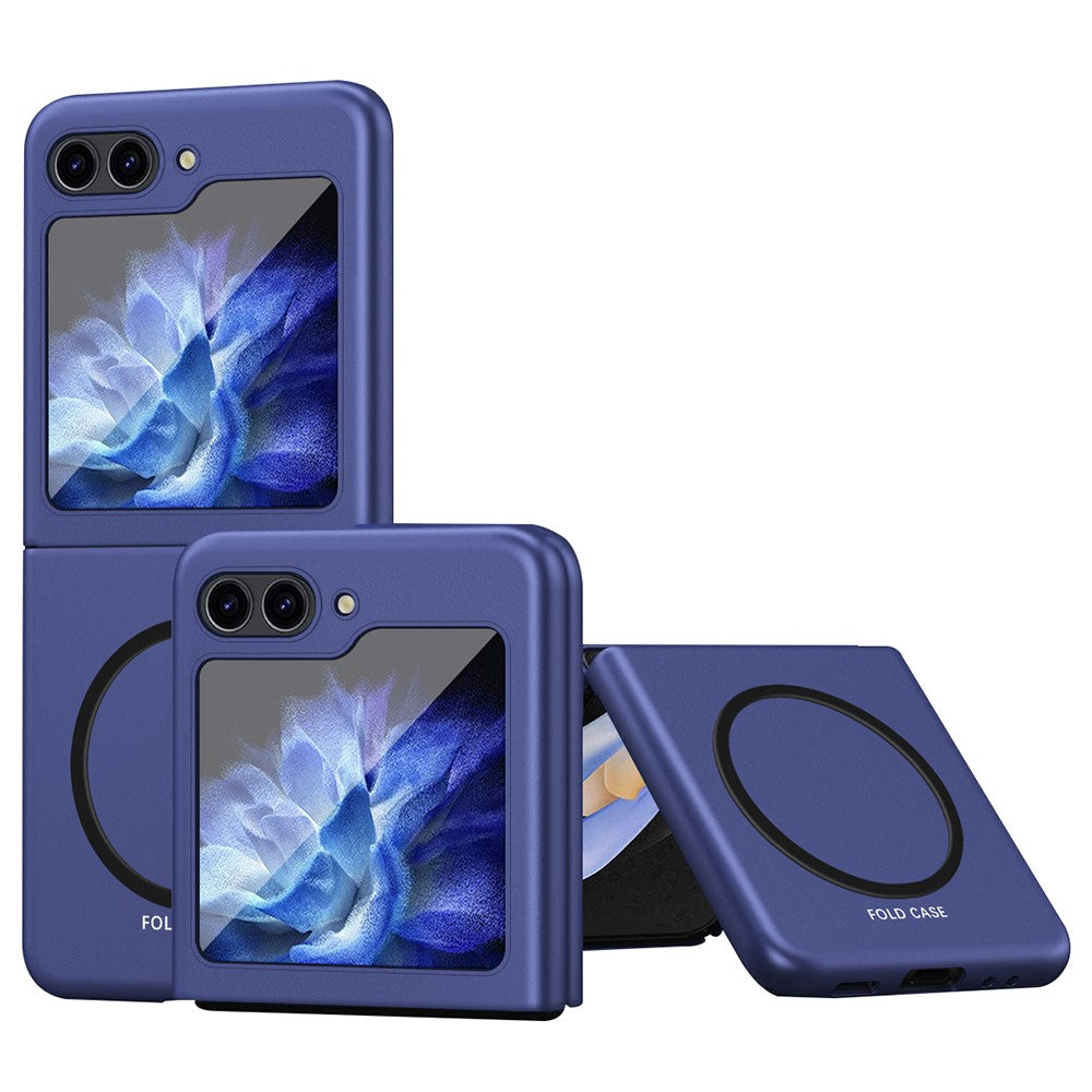 Til Samsung Galaxy Z Flip5 5G Magnetisk Etui Hudvenlig Gummibelagt PC Telefoncover
