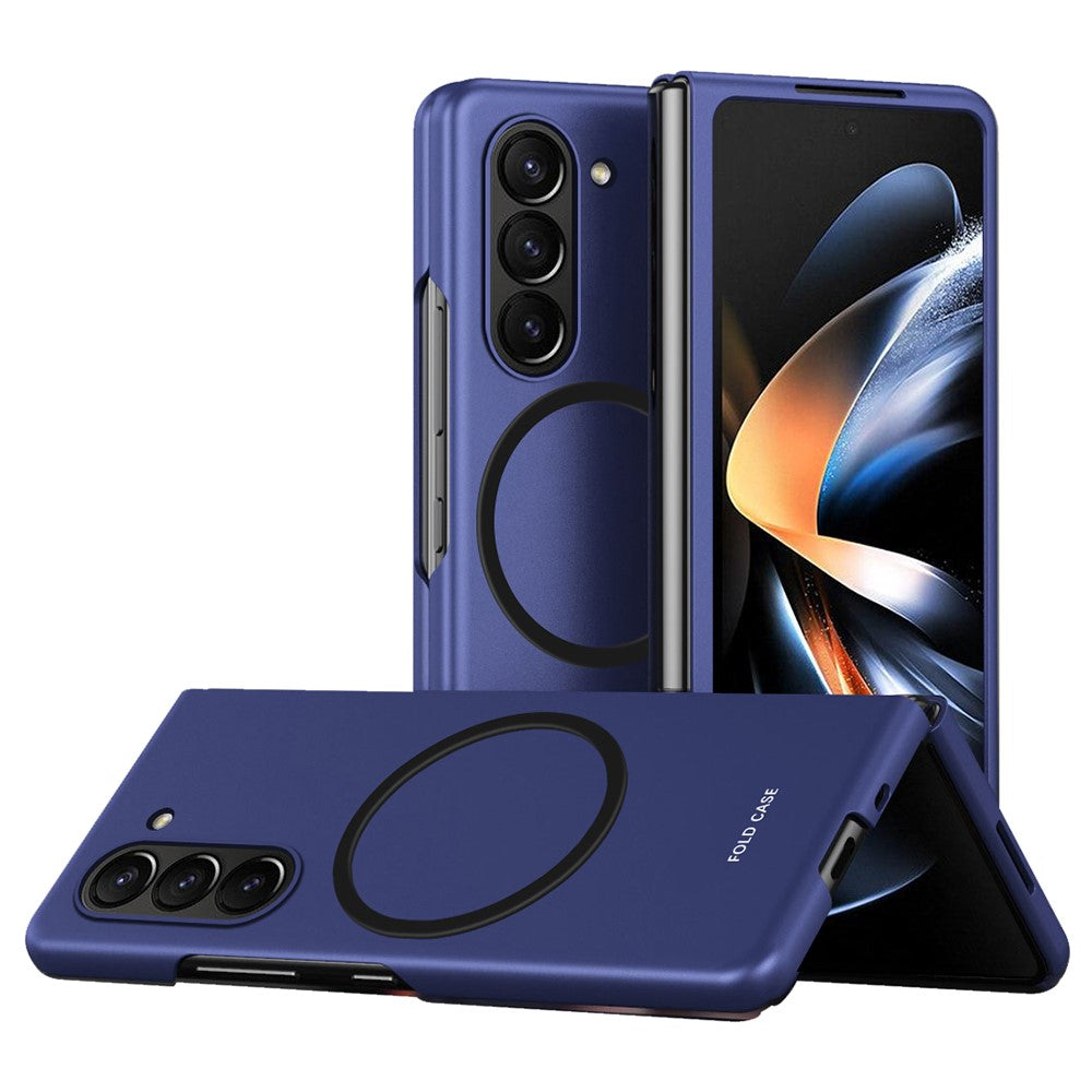Til Samsung Galaxy Z Fold5 5G magnetisk telefoncover magnetisk cover hud-touch PC Anti-ridse-cover