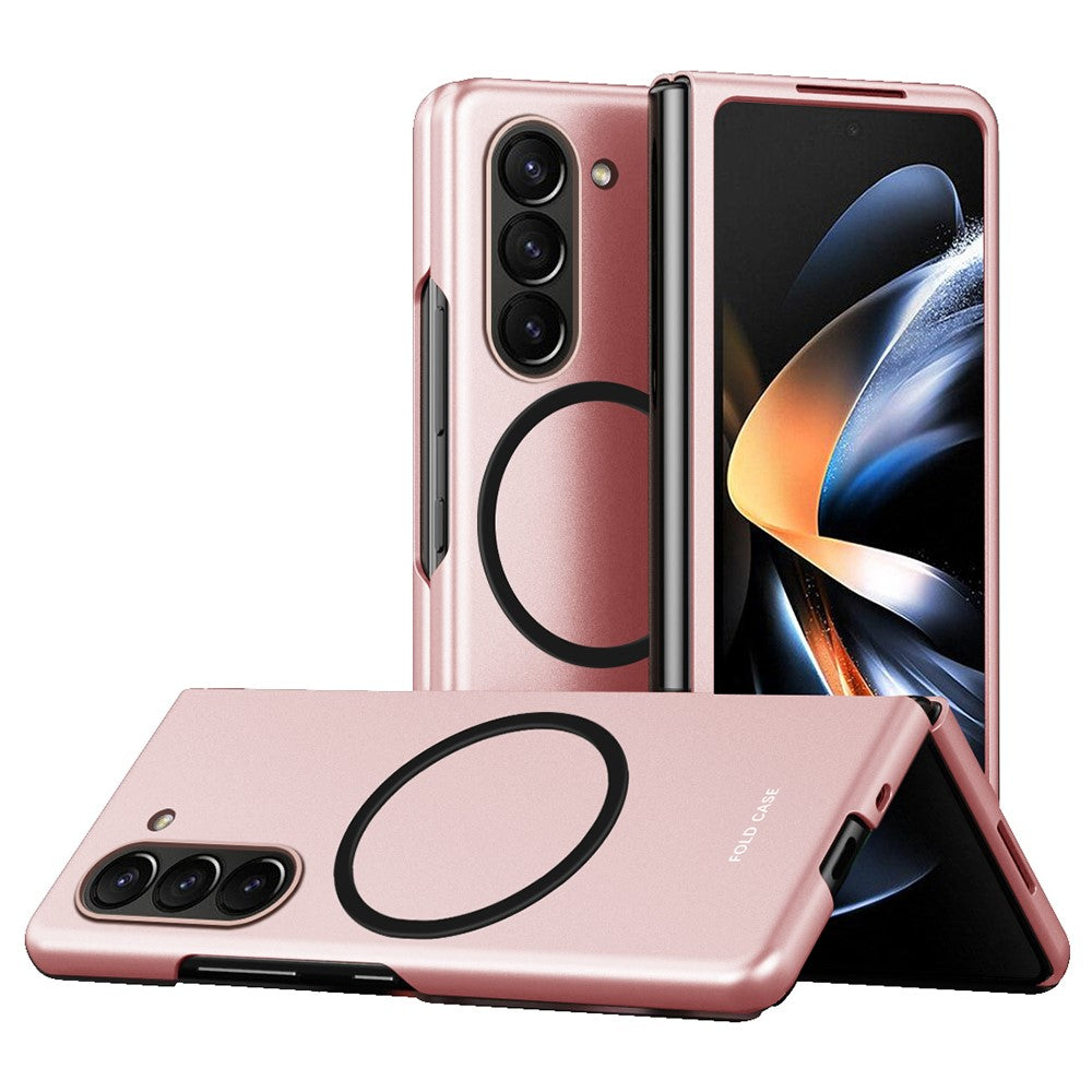 Til Samsung Galaxy Z Fold5 5G magnetisk telefoncover magnetisk cover hud-touch PC Anti-ridse-cover