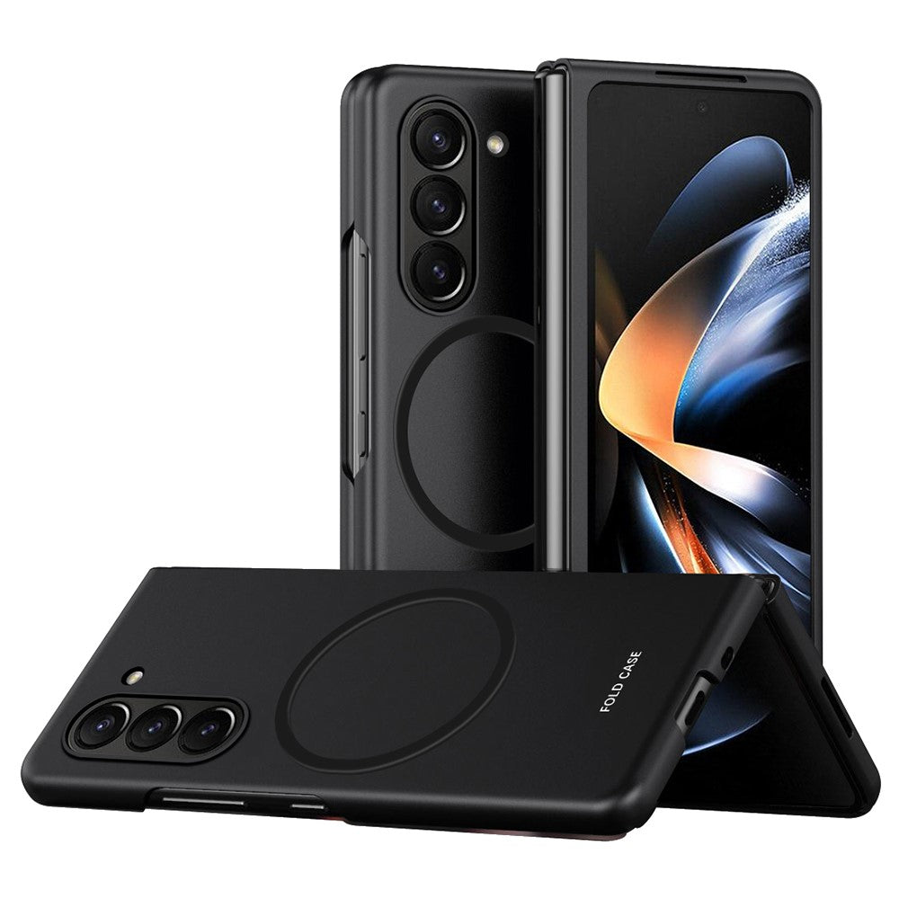 Til Samsung Galaxy Z Fold5 5G magnetisk telefoncover magnetisk cover hud-touch PC Anti-ridse-cover
