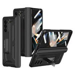 Samsung Galaxy Z Fold5 5G-beskyttelsesskal i hård PC med magnetisk stativ og hærdet glasfilm