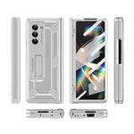 Samsung Galaxy Z Fold5 5G-beskyttelsesskal i hård PC med magnetisk stativ og hærdet glasfilm