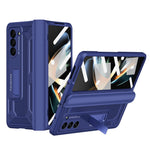 Samsung Galaxy Z Fold5 5G-beskyttelsesskal i hård PC med magnetisk stativ og hærdet glasfilm