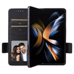 Wallet Phone Case for Samsung Galaxy Z Fold5 5G Litchi Texture TPU+Leather Flip Cover with Strap