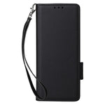 Wallet Phone Case for Samsung Galaxy Z Fold5 5G Litchi Texture TPU+Leather Flip Cover with Strap