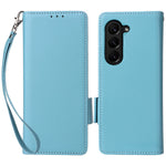 Wallet Phone Case for Samsung Galaxy Z Fold5 5G Litchi Texture TPU+Leather Flip Cover with Strap