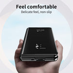 For Samsung Galaxy Z Fold5 5G Mirror Surface Phone Case PU Leather Stand Electroplating Cover