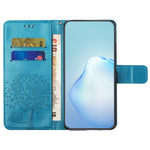 PU For Samsung Galaxy A25 5G (Global) (161.0 x 76.5 x 8.3mm) Owl Tree Imprinted Foldable Stand Phone Cover
