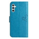 PU For Samsung Galaxy A25 5G (Global) (161.0 x 76.5 x 8.3mm) Owl Tree Imprinted Foldable Stand Phone Cover