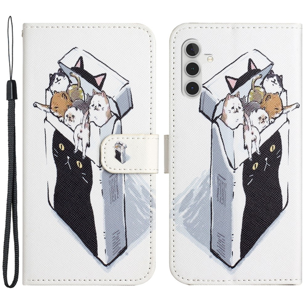 For Samsung Galaxy A25 5G (Global) (161.0 x 76.5 x 8.3mm) 3D Pattern Printing Phone Case PU Leather Wallet Stand Cover