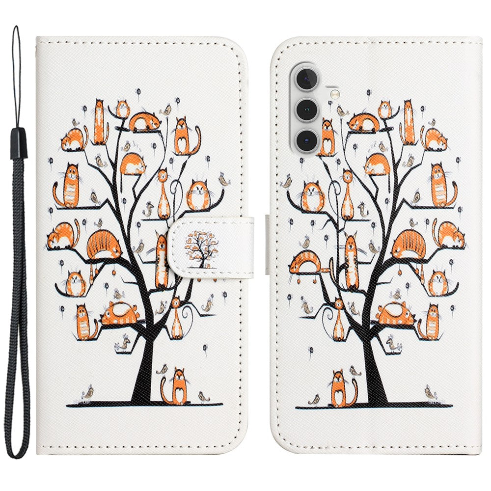 For Samsung Galaxy A25 5G (Global) (161.0 x 76.5 x 8.3mm) 3D Pattern Printing Phone Case PU Leather Wallet Stand Cover