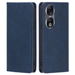 Wallet Phone Case for Honor 90 , Anti-Scratch Calf Texture PU Leather Stand Smartphone Cover