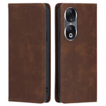 Wallet Phone Case for Honor 90 , Anti-Scratch Calf Texture PU Leather Stand Smartphone Cover