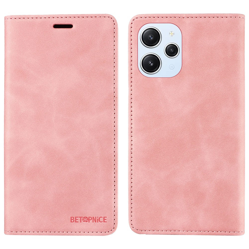 BETOPNICE 003 For Xiaomi Redmi 12 4G RFID Blocking Phone Case Wallet Stand PU Leather Flip Cover