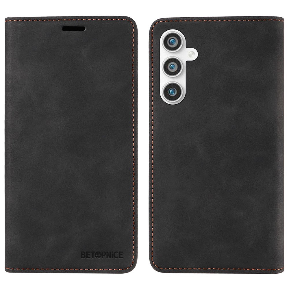 BETOPNICE 003 Stand Phone Case For Samsung Galaxy S23 FE PU Leather Flip Cover RFID Blocking Wallet