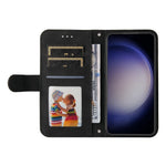 For Samsung Galaxy S23 FE Leather Wallet Cases Skin Touch Phone Cover Stand with Strap