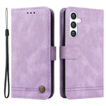 For Samsung Galaxy S23 FE Leather Wallet Cases Skin Touch Phone Cover Stand with Strap