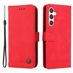 For Samsung Galaxy S23 FE Leather Wallet Cases Skin Touch Phone Cover Stand with Strap