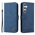 For Samsung Galaxy S23 FE Leather Wallet Cases Skin Touch Phone Cover Stand with Strap