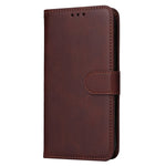For Samsung Galaxy S23 FE Shockproof Flip Phone Shell PU Leather Wallet Phone Case Stand Calf Texture Cover