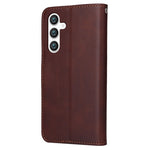 For Samsung Galaxy S23 FE Shockproof Flip Phone Shell PU Leather Wallet Phone Case Stand Calf Texture Cover