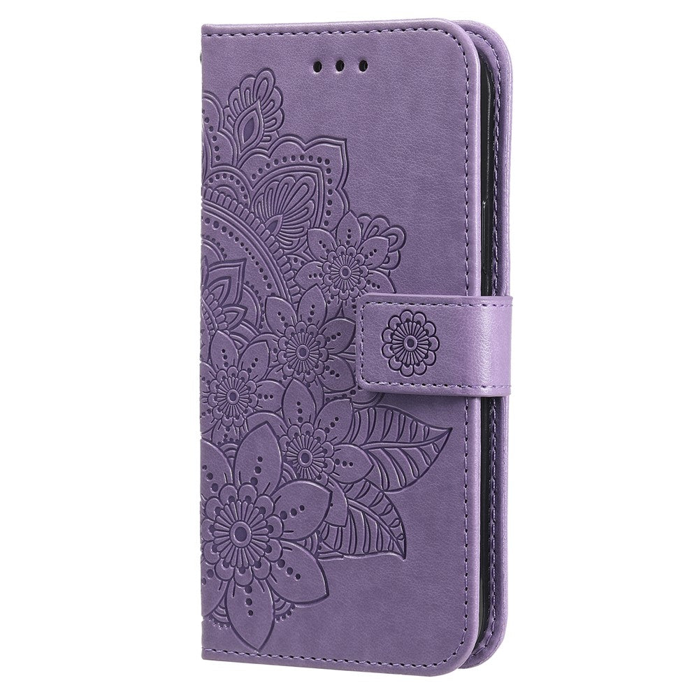 For Samsung Galaxy S23 FE Case Floral Pattern PU Leather Wallet Stand Phone Cover