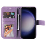 For Samsung Galaxy S23 FE Case Floral Pattern PU Leather Wallet Stand Phone Cover
