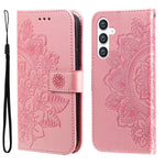For Samsung Galaxy S23 FE Case Floral Pattern PU Leather Wallet Stand Phone Cover