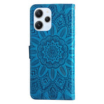PU Leather Cover for Xiaomi Redmi 12 4G , Sunflower Imprinted Wallet Anti-Scratch Smartphone Case
